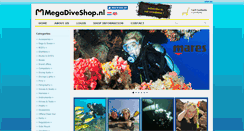 Desktop Screenshot of megadiveshop.nl