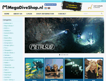 Tablet Screenshot of megadiveshop.nl